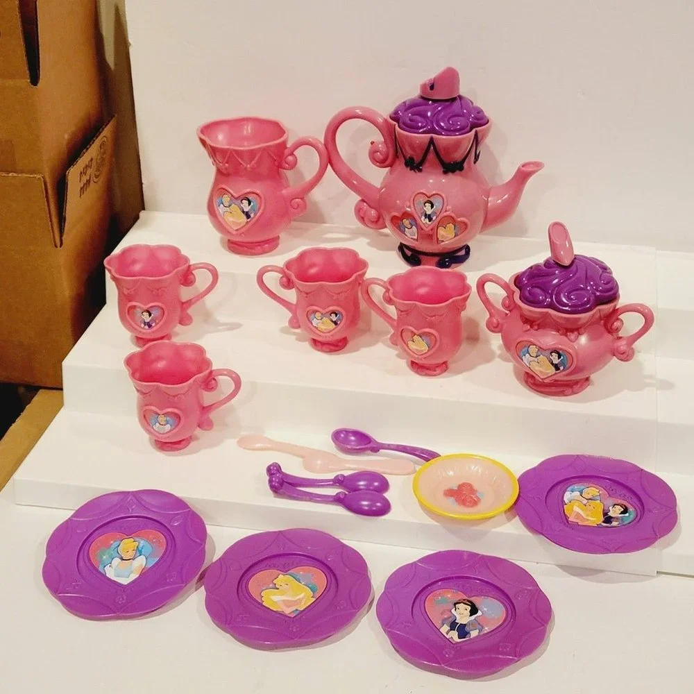 DISNEY PRINCESS TEA SET CINDERELLA SNOW WHITE SLEEPING BEAUTY Sounds don't work